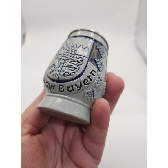 Antique Original King Gruss Aus German Beer Stein Western Germany - Picture 5 of 8